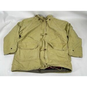 Brandon Thomas Aztec Tribal Print Lining Insulated Jacket Mens Size M Yellow